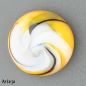 Preview: Glass Cabochon for interchangeable Jewelry System with shades of yellow, grey, white and black