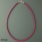Preview: Berry Nappa Leather Necklace