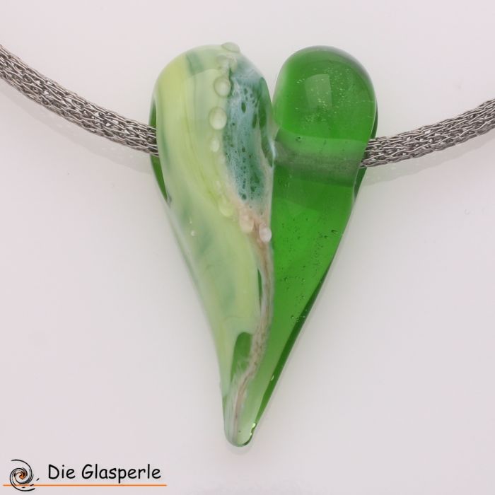 Glasherz grün 