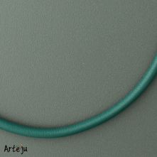 Petrol-Grüne Nappalederkette